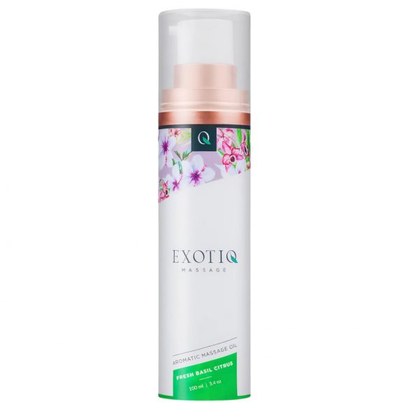 Exotiq - olio da massaggio profumato - basilico e limone (100ml)