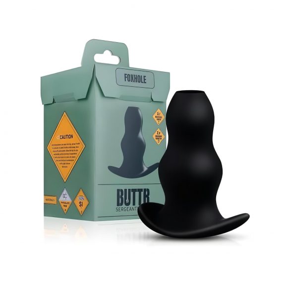 BUTTR Foxhole - Dildo Anale Espansore Cavo (nero)