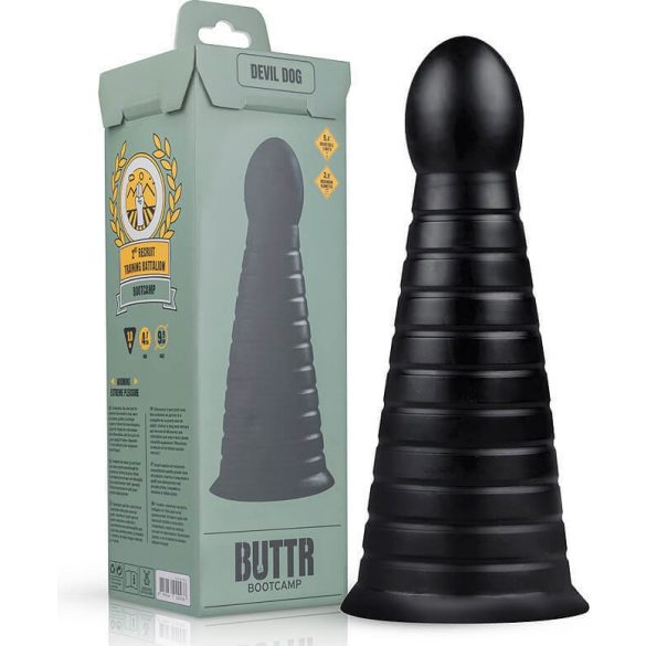 Dildo Piramidale XXL con Ventosa per Esperti - BUTTR (nero) 