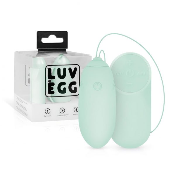 LUV EGG - uovo vibrante ricaricabile con telecomando (verde)