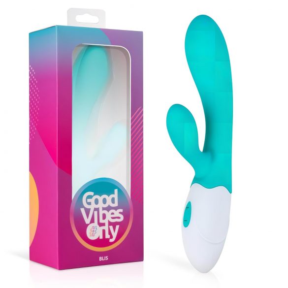 Good Vibes Only Blis Rabbit - Vibratore Ricaricabile con Stimolatore Clitorideo (turchese)