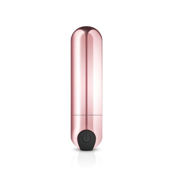 Rosy Gold Bullet - mini vibratore ricaricabile in oro rosa