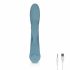 Vibratore Punto-G Turquoise Bloom con Stimolatore Clitorideo e Batteria Ricaricabile 