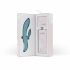 Vibratore Punto-G Turquoise Bloom con Stimolatore Clitorideo e Batteria Ricaricabile 