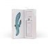 Vibratore Punto-G Turquoise Bloom con Stimolatore Clitorideo e Batteria Ricaricabile 