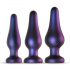 Hueman Comets - Set anale in silicone (3 pezzi) - viola