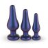 Set di Dildo Anali in Silicone Hueman Comets (3 pezzi) - Viola 