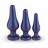 Set di Dildo Anali in Silicone Hueman Comets (3 pezzi) - Viola 