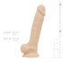 Ashton Real Fantasy - Dildo realistico con testicoli e base a ventosa - 20,5 cm (color carne) 