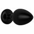 Collezione Anale Easytoys - dildo anale con pietra - M (nero)