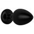 Easytoys Anal Collection - plug anale con pietra - L (nero)