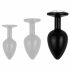 Easytoys Anal Collection - dildo anale con pietra - L (nero)