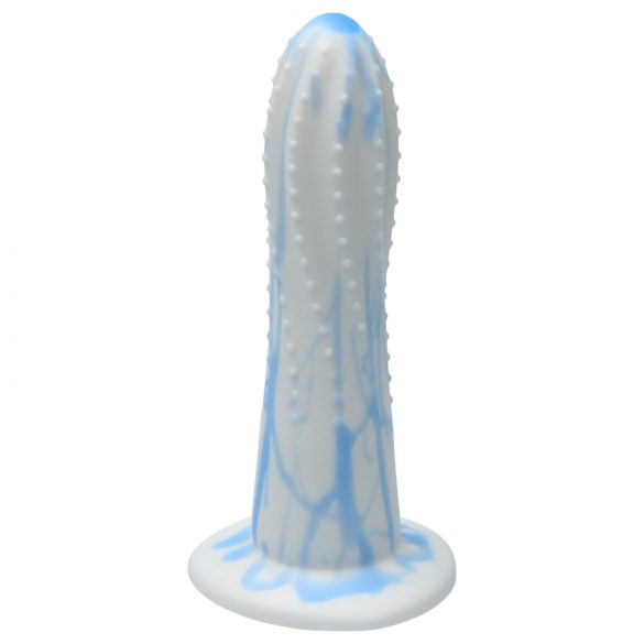 Ylva & Dite Prickly Pear - dildo texturizzato (bianco-blu)