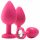 Kit di allenamento anale Flirts - set di plug anali (3 pezzi) - rosa