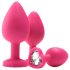 Kit di allenamento anale Flirts - set di plug anali (3 pezzi) - rosa