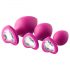 Kit di allenamento anale Flirts - set di plug anali (3 pezzi) - rosa