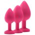 Kit di allenamento anale Flirts - set di plug anali (3 pezzi) - rosa