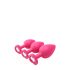 Kit per l'allenamento anale Flirts - Set di dildo anali (3 pezzi) - rosa 