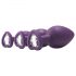 Kit di allenamento anale Flirts - set di plug anali (3 pezzi) - viola