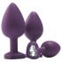 Kit di allenamento anale Flirts - set di plug anali (3 pezzi) - viola