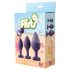 Kit di allenamento anale Flirts - set di plug anali (3 pezzi) - viola