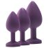 Kit di Allenamento Anale Flirts - Set di Dildo Anali (3 pezzi) - Viola 