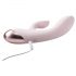 Vivre Coco - vibratore ricaricabile con stimolatore clitorideo (rosa)