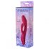 Vibratore Duo Julia Scintillante con Stimolatore Clitorideo e Funzione Annuiante Ricaricabile (Rosso) 