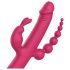 Dreamtoys Anywhere Pleasure Vibe - vibratore a 4 rami ricaricabile (rosa)