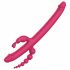 Vibratore "Tridente del Piacere" Ricaricabile in Silicone con Quadrupla Funzione (Rosa) 