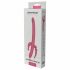 Vibratore "Tridente del Piacere" Ricaricabile in Silicone con Quadrupla Funzione (Rosa) 