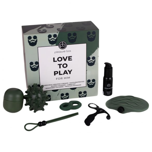 Pleasure Box Love to Play - Kit Masturbazione 6 pezzi