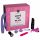 Scatola del Piacere - Set Vibratore, 6 pezzi (rosa-lilla)