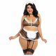 Costume da Cameriera Plus Size in Maglia Trasparente Dreamgirls (XL-XXL) 