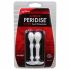 Dildo anale Peridise design stretto - set di 2 pezzi (bianco) 