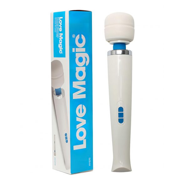 Love Magic Wand - vibratore massaggiante ricaricabile (bianco)