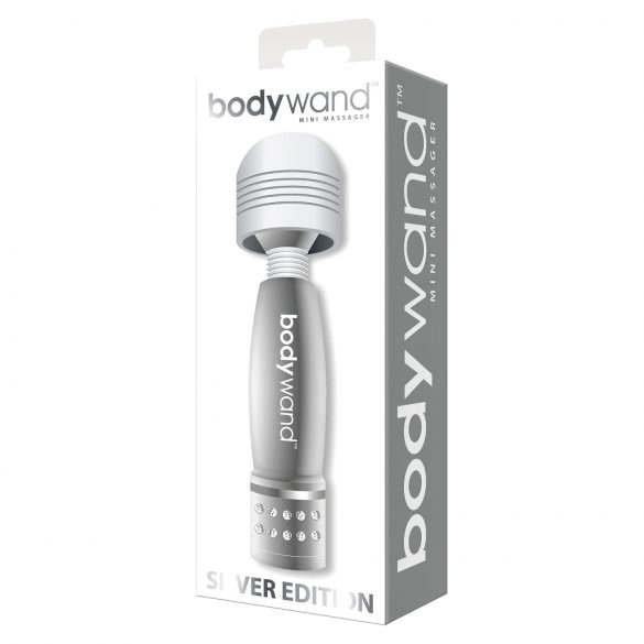 Mini Vibratore Bodywand con Strass (Argento) 