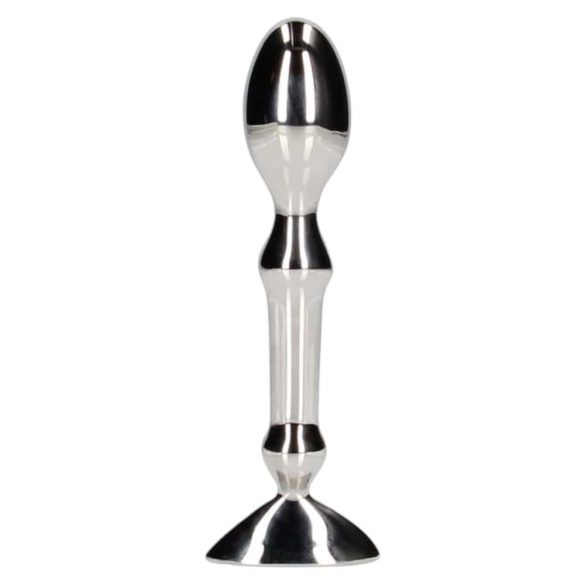 Aneros Tempo - dildo anale unisex in acciaio inossidabile (argento) 