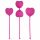 Set di palline vaginali Ohmibod Lovelife per il rafforzamento dei muscoli profondi - cuore rosa (3 pezzi) 