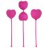 Set di palline vaginali Ohmibod Lovelife per il rafforzamento dei muscoli profondi - cuore rosa (3 pezzi) 