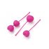 Set di palline vaginali Ohmibod Lovelife per il rafforzamento dei muscoli profondi - cuore rosa (3 pezzi) 