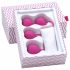 Set di palline vaginali Ohmibod Lovelife per il rafforzamento dei muscoli profondi - cuore rosa (3 pezzi) 