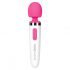 Mini Massaggiatore Ricaricabile Aquatico Bodywand - Vibratore Impermeabile (bianco-rosa) 