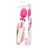 Mini Massaggiatore Ricaricabile Aquatico Bodywand - Vibratore Impermeabile (bianco-rosa) 