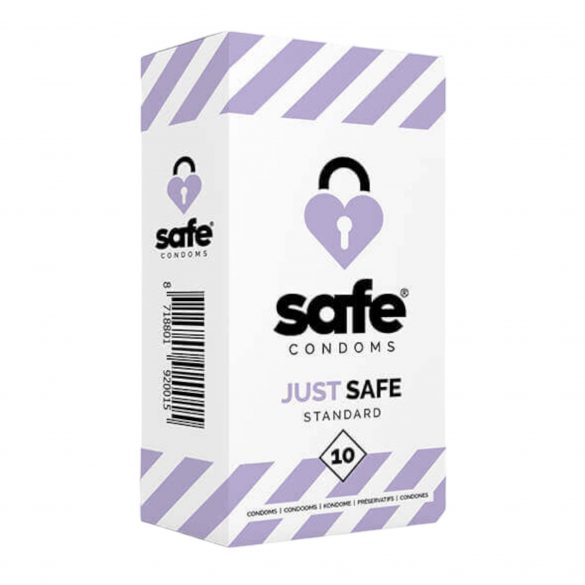 Preservativi Standard alla Vaniglia SAFE Just Safe (Confezione da 10 pezzi) 