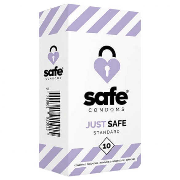 Preservativi Standard alla Vaniglia SAFE Just Safe (Confezione da 10 pezzi) 