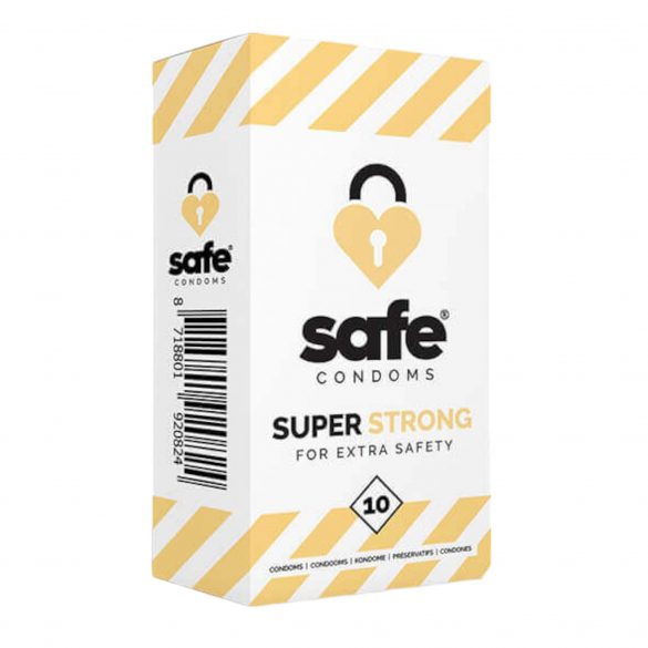 Preservativi SAFE Super Forti - extra resistenti (10 pezzi) 