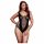 Body Rete Elegante Plus Size con Design Affusolato - Nero (Taglia XL-XXL) 