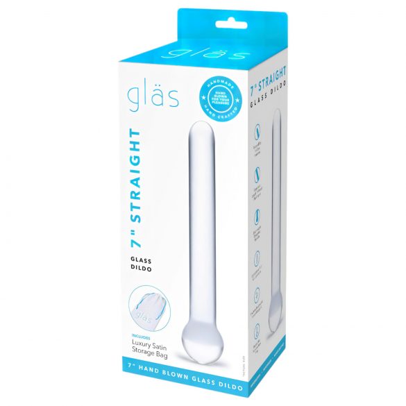 GLAS - Classico dildo in vetro trasparente