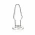 Dildo anale in vetro classico trasparente GLAS 